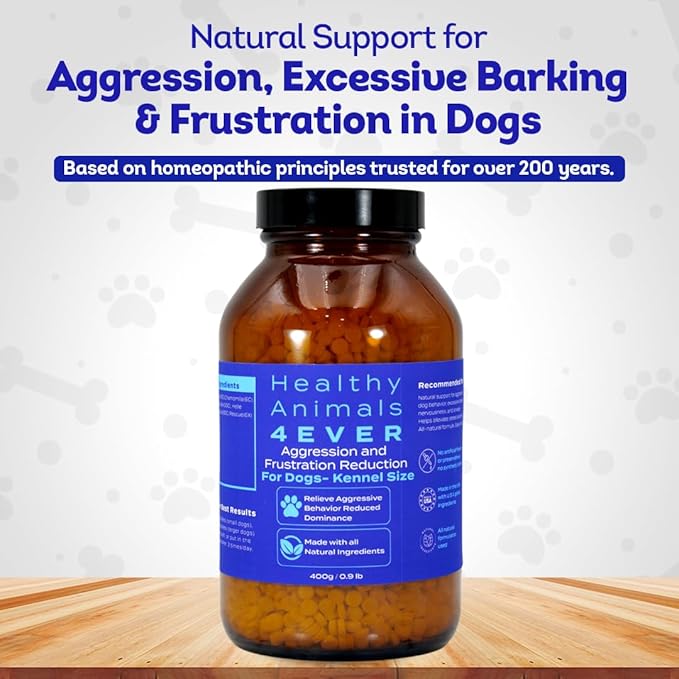 HA4E - Calming Tablets for Stressed and Aggressive Dogs - Reduce Dog Aggression & Promote Relaxation - All-Natural, Homeopathic Remedy - Tablets, Kennel Size (Extra Large)