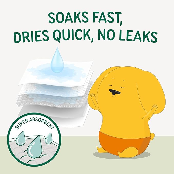 PAWPANG Disposable Dog Diaper Liners l Trial Pack (25 Count), Absorbent Inserts with Odor Control for Reusable Dog Diapers & Belly Bands (Medium)