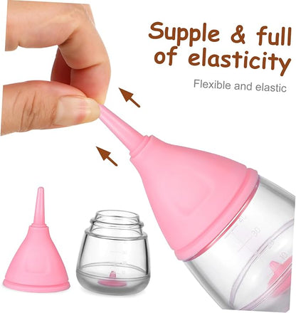 MERRYHAPY Kitten Puppy Nursing Bottle Set Pet Feeding Bottle Nipples Breast Milk for Newborn Kitten Feeder Cat Milk