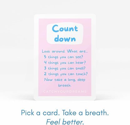 Dogs Against Anxiety Cards — 50 Anxiety Relief Cards | CBT & Mindfulness Exercises | Calming Gift for Women, Dog Lovers & Kids