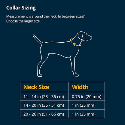 Ruffwear, Front Range Flex Dog Collar, Soft Engineered Knit for Everyday Walks, Lightweight Adjustable with Aluminum V-Ring, Integrated ID Tag Silencer, Quick Release Buckle, Deep Teal, 9"-11"