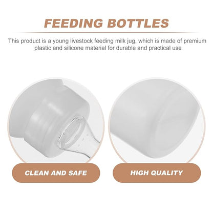 POPETPOP 6 Pack 250ml Pet Bottle Feeder Milk Replacer for Lambs Calves Puppies Design