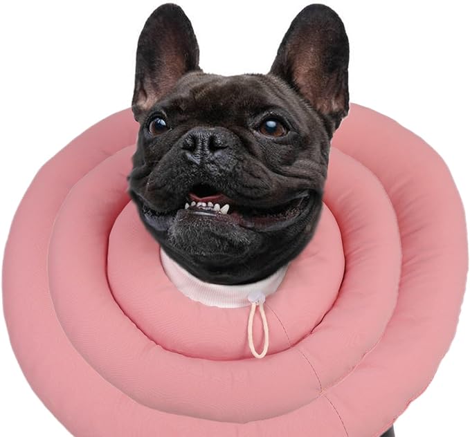 Soft Dog Cone for Small Medium Dogs and Cats, Dog Recovery Collar, Waterproof Elizabeth Collar Alternative After Surgery, Comfy Protective Neck Donut, Adjustable Pet Collar Anti-Licking Biting Wounds