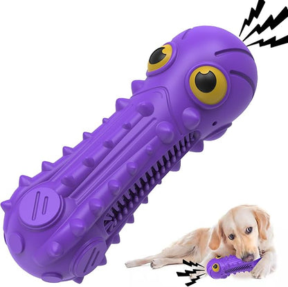 ZIKATON Dog Squeaky Toys for Aggressive Chewers, Durable Chew Toys for Large Medium Breed Dog, Dog Toys, Tough Durable Dogs Toys with Natural Rubber