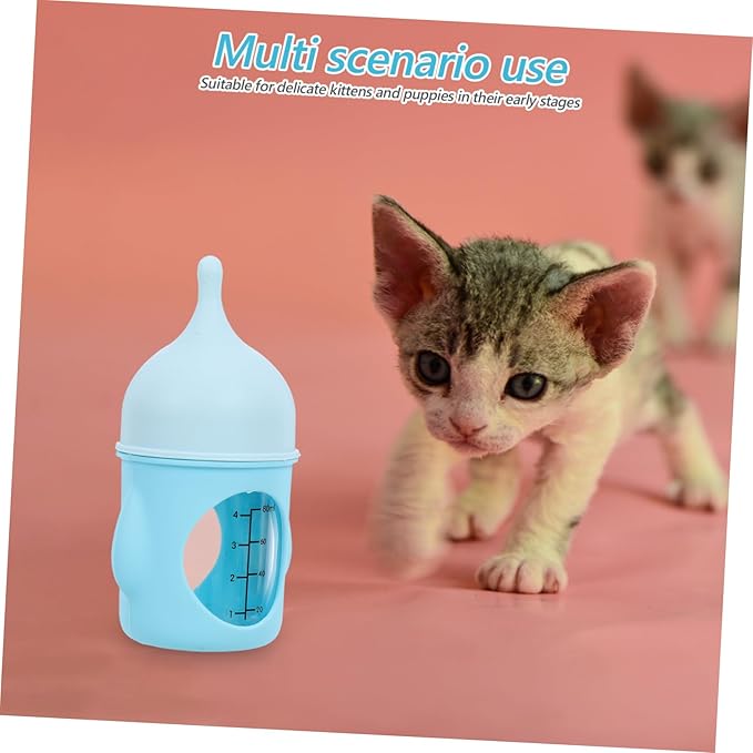 Hemoton Pet Nursing Bottle Portable Mini Feeder for Kitten and Puppy Newborn Pet Feeding Bottle and Easy to Clean