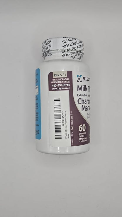 Milk Thistle Dog Liver Supplement 100mg | Liver Support & Detox for Dogs | 60 Beef Flavored Tablets | Canine Liver Health Formula | Natural Milk Thistle for Dogs Liver Support