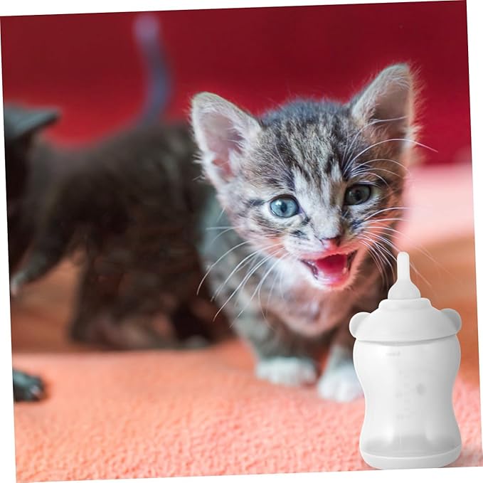 ORFOFE Breast Feeder for Dogs Cats Puppy Bottle Cat Nursing Bottle Milk Feeder Leakproof Pet Feeding Kit