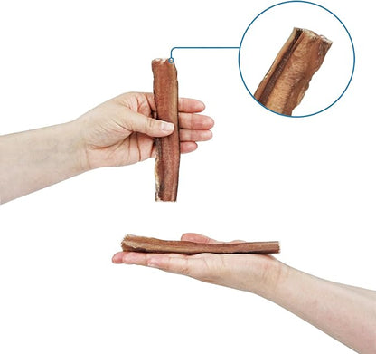 GigaBite Beef Esophagus Dog Treats - Natural Gullet Sticks for Dogs, High Protein Single Ingredient Dog Chews, Rawhide Free Dental Dog Treats for All Dog Breeds - Sticks (6 Inch), Pack of 35