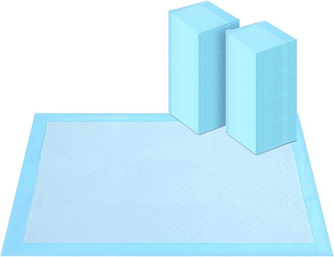 50 Count 28’’X30’’ Super Absorbent Waterproof Dog and Puppy Pet Training Pad, Disposable Underpads Housebreaking Pet Pad, Blue