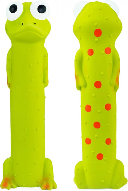 CHIWAVA 3 Pack 9" Squeaky Latex Dog Toys Standing Stick Animal Puppy Fetch Interactive Play for Small Medium Dogs
