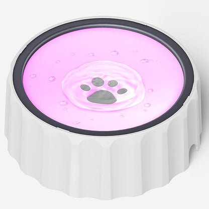 Dog Small Animals Water Bowl No Spill 70oz/2L Large Capacity Dispenser Non Slip No Splash Small Animals Bowl Pet Slow Feeder No Drip Dog Water Bowl on Vehicle for Dogs and Cats - Pink