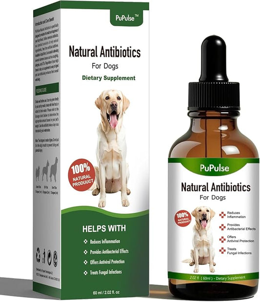 Natural Antibiotics for Dogs, Dog Allergy Supplies Antibiotics, Dog Multivitamin for Pets, Dog Itch Relief,Dog Multivitamin,Natural Dog Antibiotics Supports Dog Allergy and Itch Relief