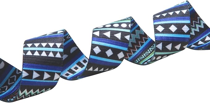 Mihqy Dog Collar and Leash Set with Bohemia Floral Tribal Geometric Patterns - Soft Ethnic Style Collar Adjustable for Small Medium Large Dogs(Bohemian Blue Set,XS)