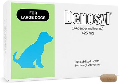 Nutramax Laboratories Denosyl for Dogs, Liver and Brain Health Supplement for Large Dogs, with S-adenosylmethionine (SAMe), Stabilized Tablets, 30 Count