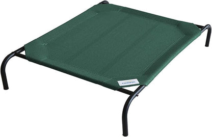 Coolaroo Original Elevated Dog Bed - Breathable Off-The-Ground Pet Bed with Cooling Fabric, Joint Relief & Moisture-Resistant Fabric, 100% Recyclable, Easy Clean, Brunswick Green, Extra Large