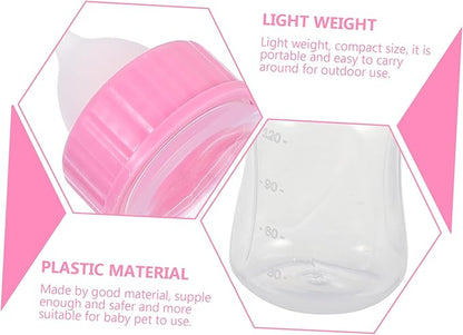 2pcs Kitten Milk Bottle Cat Nursing Bottles for Small Pets Puppy Feeder Safe Material Compact Portable