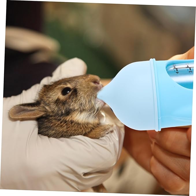 Mini Portable Feeder for Newborn Kittens Puppies Pet Nursing Bottle Scale Easy to Clean Use