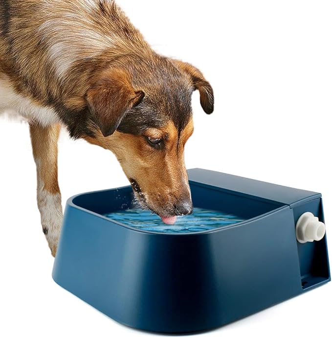 LESYPET Automatic Water Dispenser for Dogs, 68 oz Outdoor Dog Drinking Water Bowl for Chicken Livestock, Auto Filling Waterer for Pets & Livestock