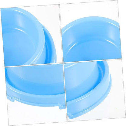 Plastic Feeding Bowl Pet Water and Food Dispenser for Dogs Lightweight and Easy to Material for Indoor Use