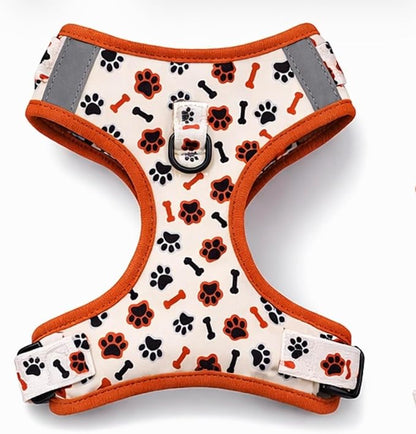 No Pull Dog Harness Set 4PCS – Adjustable Soft Vest Harness with Leash, Collar & Poop Bag Dispenser – Durable & Comfortable for Medium Large Dogs (Size L)