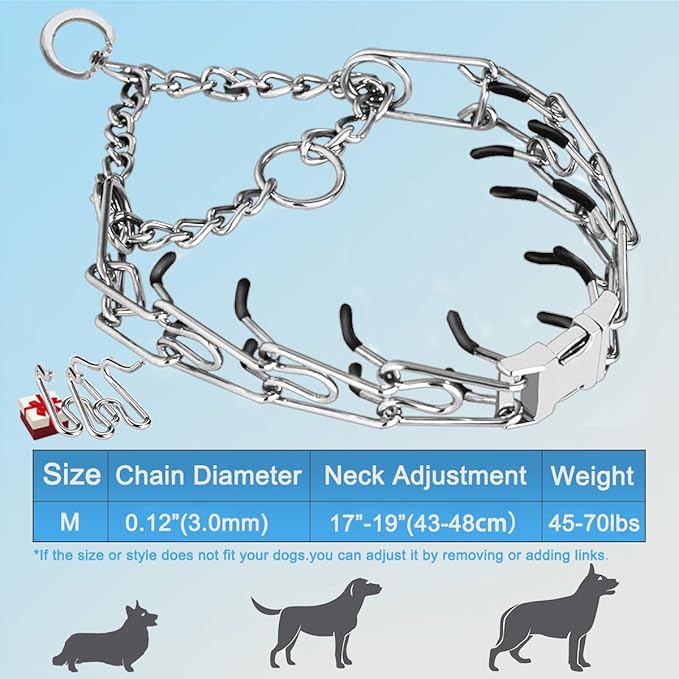Dog Collar with Quick Release Buckle for Small Medium Large Dogs