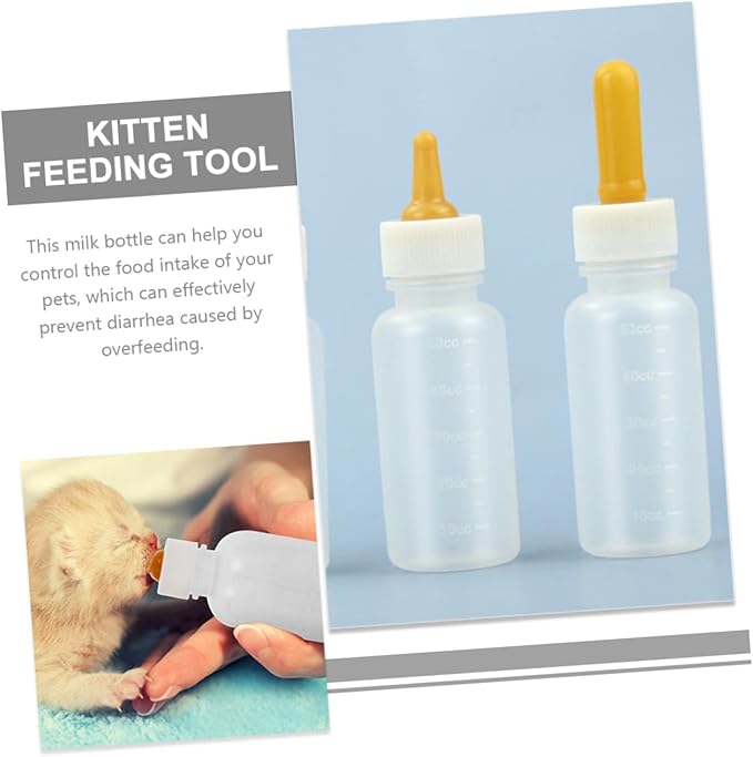 SUPVOX 3pcs Pet Milk Bottle Set Kitten Puppy Feeding Bottles Sturdy Break for Newborn Household Animals