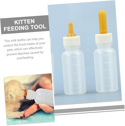 SUPVOX 3pcs Pet Milk Bottle Set Kitten Puppy Feeding Bottles Sturdy Break for Newborn Household Animals