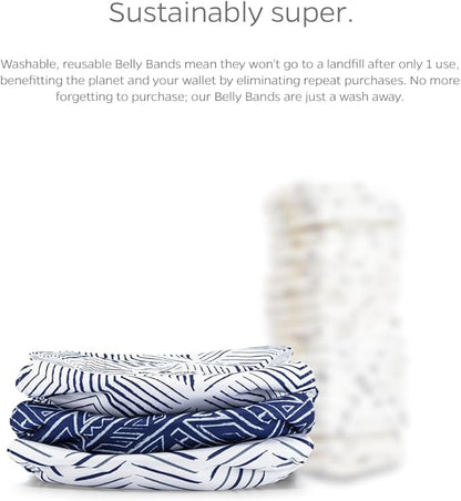 Pet Parents® Washable Belly Bands for Male Dogs (3pack) + Extendrs® of Durable Dog Diapers Male, Premium Male Dog Diapers & Dog Wraps (Small, Kahuna)