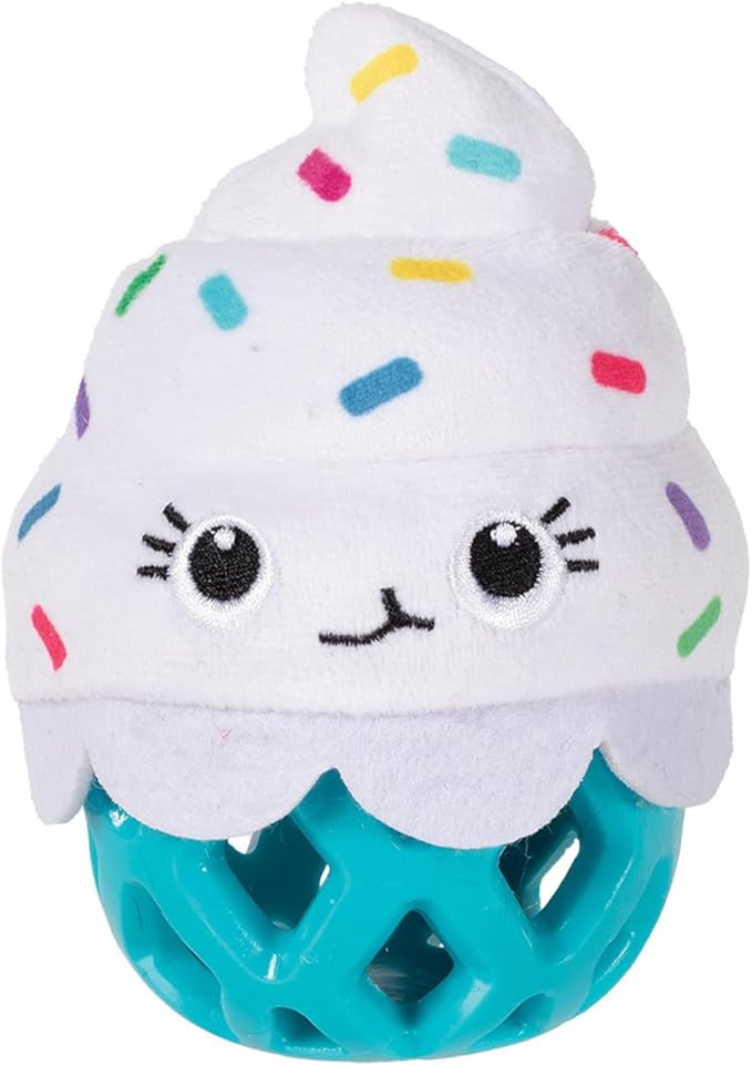 Fringe Studio Rubber Dog Toy, HERE for The Cupcakes, Pet Shop Collection (519079)