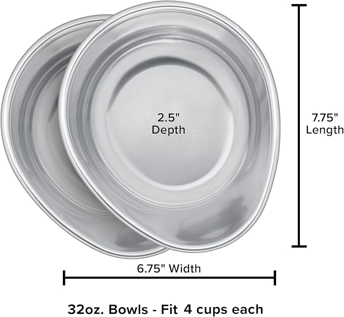 WeatherTech Extra Single Bowl - 32 oz, Stainless Steel (81BOWL32)