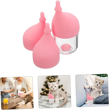 TOYANDONA Newborn Kitten Puppy Nursing Bottle Pet Feeder Soft Nipple Cat Milk Feeder Small Animal Bottle for Nursing