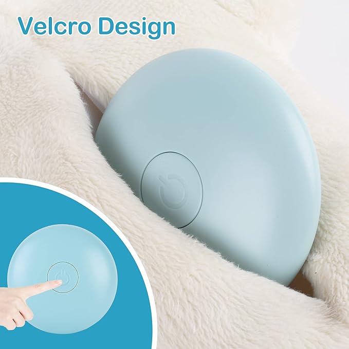 WEOK Heartbeat Dog Toy for Puppy- Helps for Dog Anxiety Relief and Calming Aid, Stuffed Animal Anxiety Calming Behavioral Aid Puppy Heartbeat Toy Sleep aid for Dogs Cats Pets