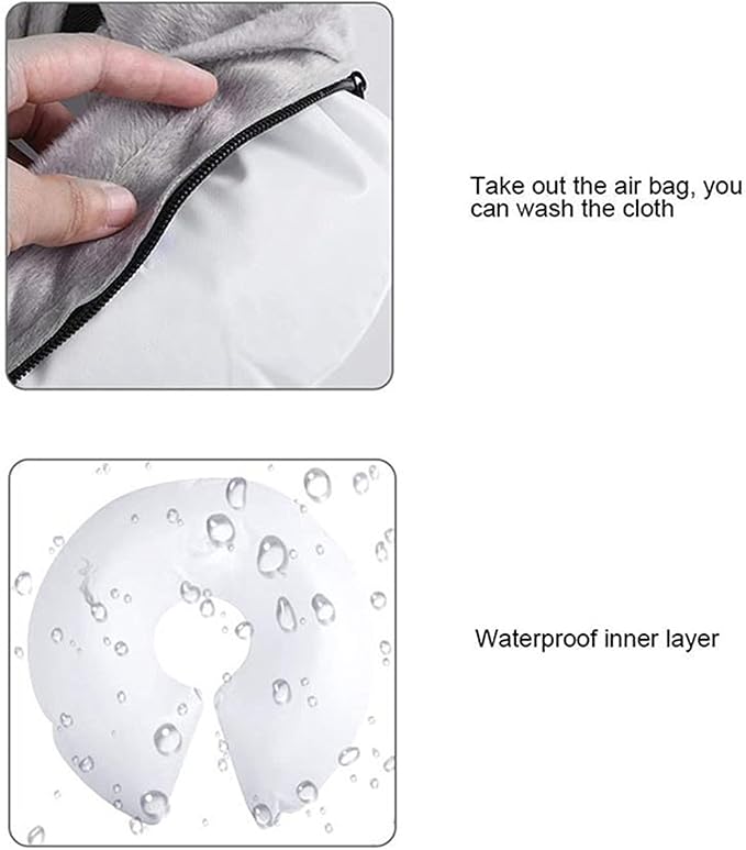 Avaner Pet Inflatable Collar, Protective Recovery Collar Cone for After Surgery