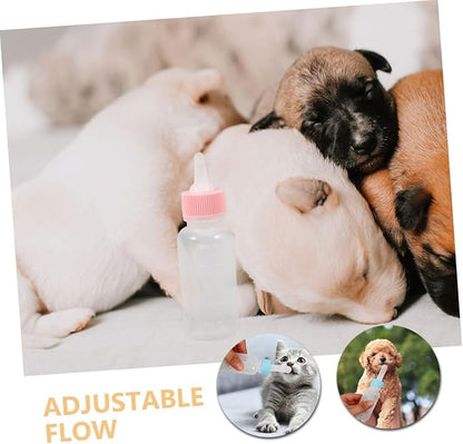 Levemolo 2pcs Kitten Weaning Bottles Goat Milk Feeder for Puppies and Small Animals Convenient Nursing Bottle for Newborn Pets for Pet Care