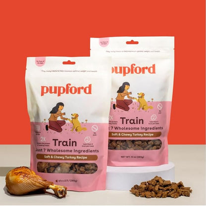 Pupford Soft & Chewy Training Treats for Dogs & Puppies (Turkey, 10 oz)