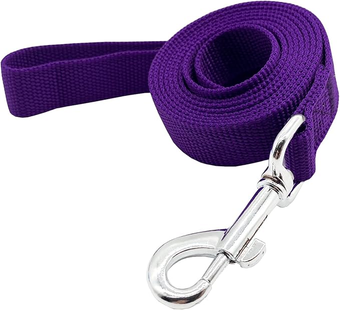 Nylon Dog Training Leash, Traction Rope, 4Foot /5 Ft /6 Feet Long, 5/8 inch 3/4 Inch 1 Inch Wide, for Small and Medium Dogs