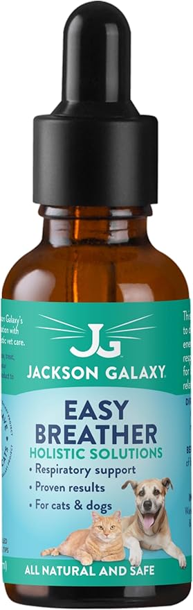 Jackson Galaxy: Easy Breather (2 oz.) - Pet Solution - Detoxify and Discharge Toxins - Can Aid with Respiratory Issues (Allergies, Asthma,etc.) - All-Natural Formula - Reiki Energy