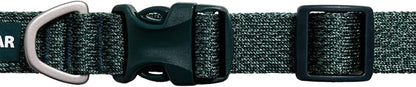 Ruffwear, Front Range Flex Dog Collar, Soft Engineered Knit for Everyday Walks, Lightweight Adjustable with Aluminum V-Ring, Integrated ID Tag Silencer, Quick Release Buckle, Deep Teal, 9"-11"