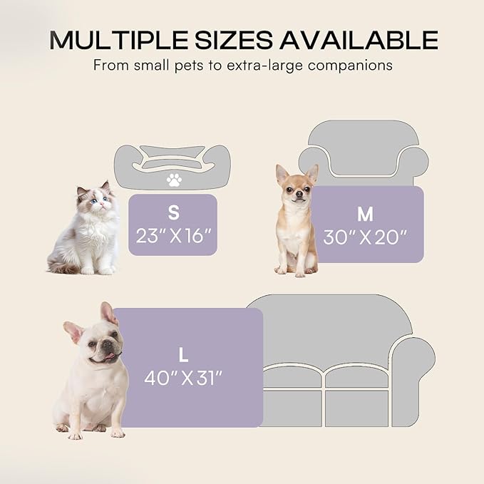Luciphia 1 Pack 3 Cat Printed Fleece Pet Blankets Washable，Soft Warm Throw Covers for Crate Couch Bed，Cozy Puppy Essentials for Dogs and Cats，Purple/Grey/Khaki, Medium (30x20)