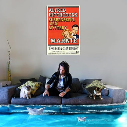 Black Empire Marnie Movie Tippi Hedren Diane Baker Bruce Dern Room Decor Wall Art Print 12x16 Poster