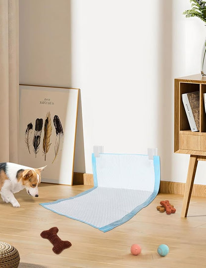 CAPHONT 4 Pcs Potty Training Dog Pee Pad Holder for Leg-Lifting Marking Dogs Indoor Training Pad Holder for Small & Large Size Wee Wee Pad, White