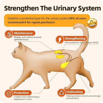 Urinary Tract Supplement for Urinary Tract Health, Infection Treatments, Bladder Health, Dog UTI, Bladder Stones, Incontinence Support, Pain Relief for Cats and Dogs 0.84 Fl Oz (1 Bottle)