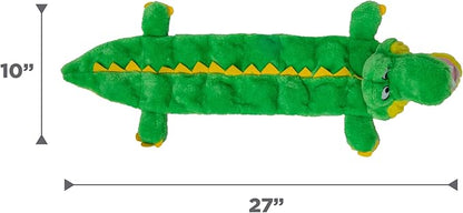 Outward Hound Squeaker Matz Plush Gator Dog Toy, XL