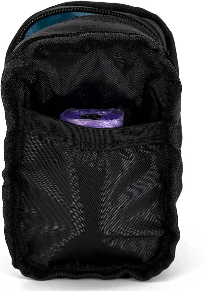 Small Treat Pouch Dog Treat Dispenser with Waste Bag Dispenser for Leash Walking, Portable, Poop Bag Holder, Hand Free, Gray