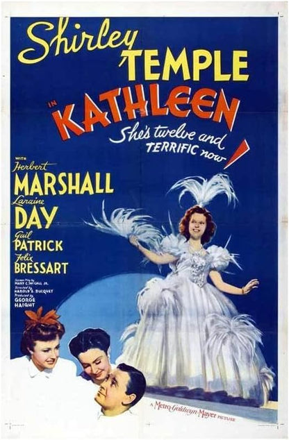 Black Empire Kathleen Movie Shirley Temple Herbert Marshall Laraine Day Gail Room Decor Wall Art Print 18x24 Poster