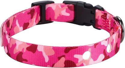 Rhea Rose 3/4 Inch Replacement Collar Strap Shock Collar with 2 Holes, Compatible with Nearly All Brands and Models of Underground Electric Dog Fences and Training Collars, Pink Camo