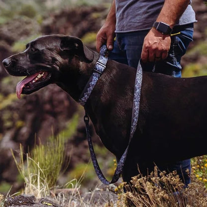Wolfgang Heavy Duty Dog Leash, Pull-Tested to Over 800 lbs for Walking & Training, WolfMountain Print, Dual-Handle Large