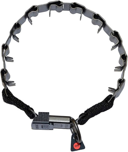 Herm Sprenger 19" Neck-tech Nylon Style with Security Buckle and Black Finish, One Size