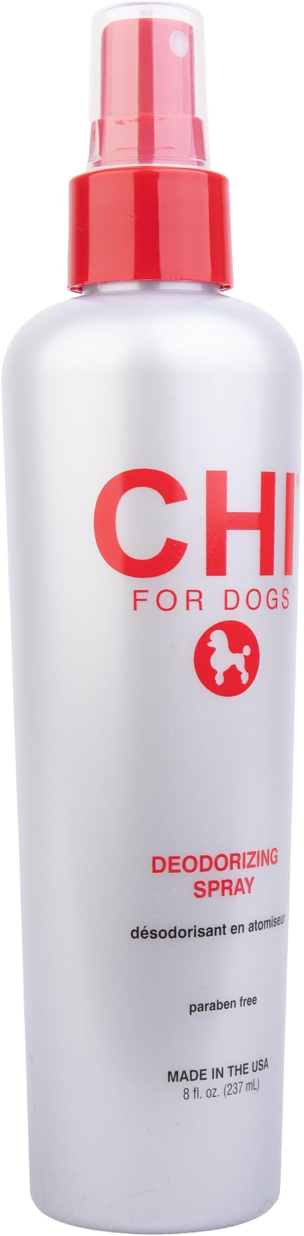 CHI for Dogs Deodorizing Spray for Dogs and Puppies, Dog Grooming Spray to Help Refresh Coats and Reduce Odors Between Baths While Moisturizing Fur, Unscented, 8 Fl Oz