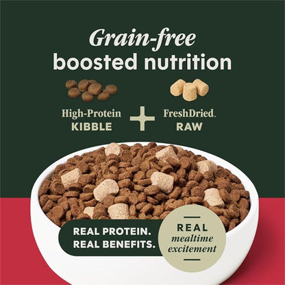 Instinct RawBoost, Natural Dry Dog Food with FreshDried Raw, High Protein, Grain-Free Recipe - Real Beef, 3.5 lb. Bag
